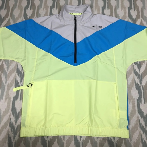 Puma Train First Mile Xtreme Color Block 1/2 Zip Running Jacket - Picture 10 of 12